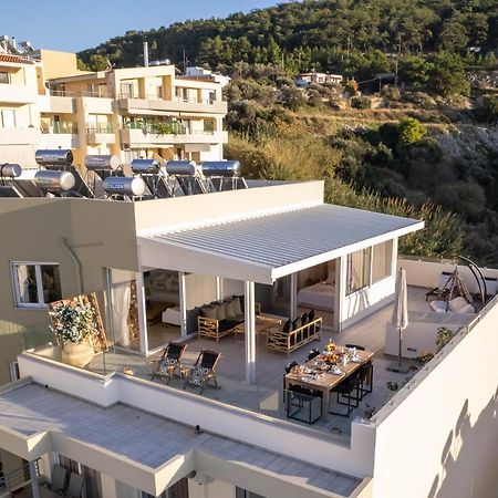 Helen Luxury Holiday House With Sea View Rethymno  ภายนอก รูปภาพ