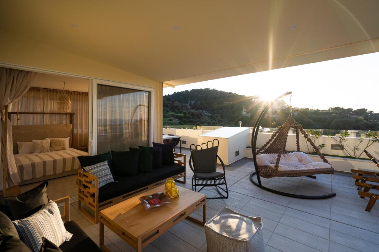 Helen Luxury Holiday House With Sea View Rethymno  ภายนอก รูปภาพ