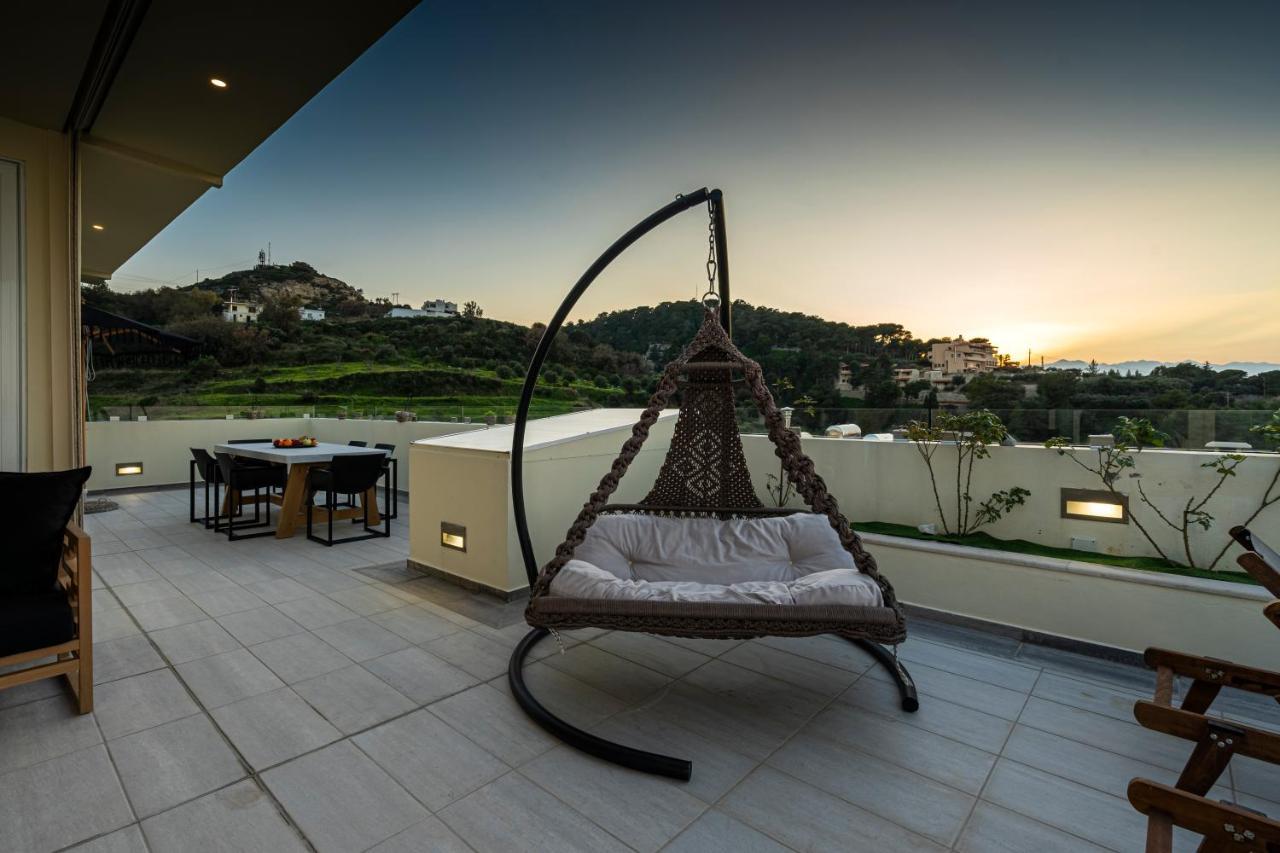 Helen Luxury Holiday House With Sea View Rethymno  ภายนอก รูปภาพ