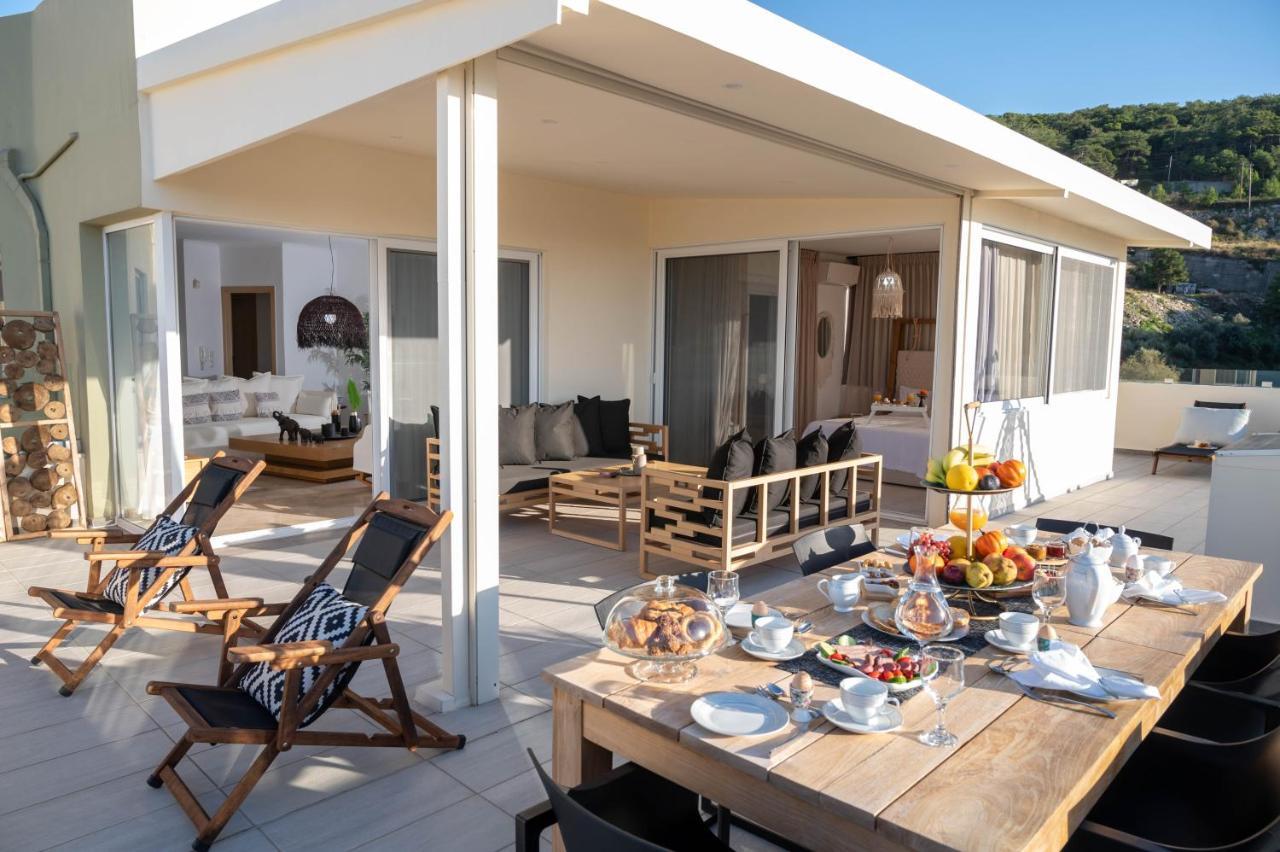 Helen Luxury Holiday House With Sea View Rethymno  ภายนอก รูปภาพ