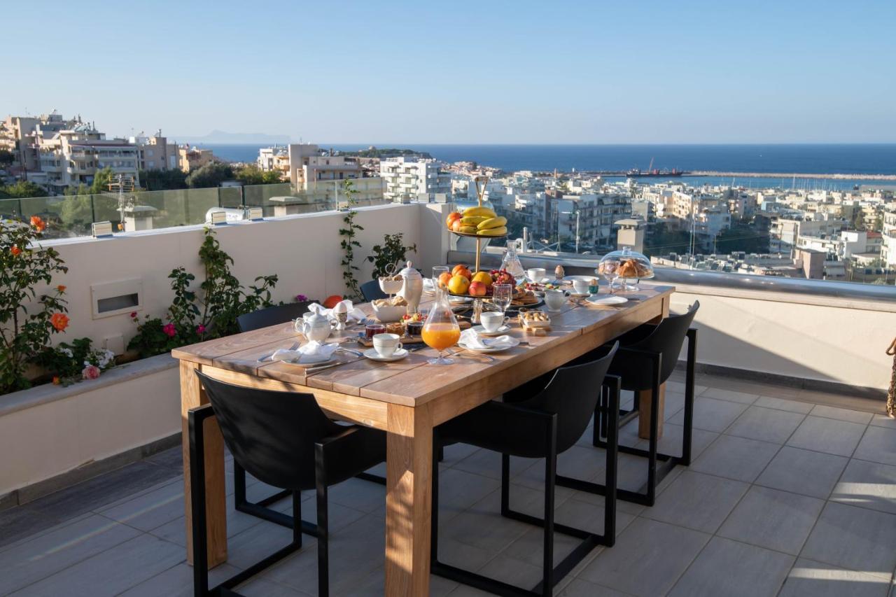 Helen Luxury Holiday House With Sea View Rethymno  ภายนอก รูปภาพ
