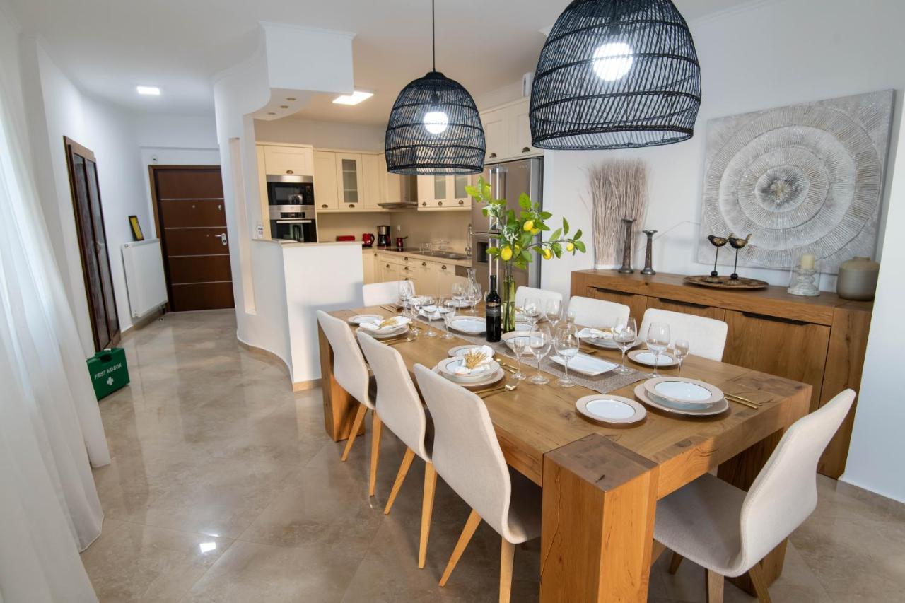 Helen Luxury Holiday House With Sea View Rethymno  ภายนอก รูปภาพ